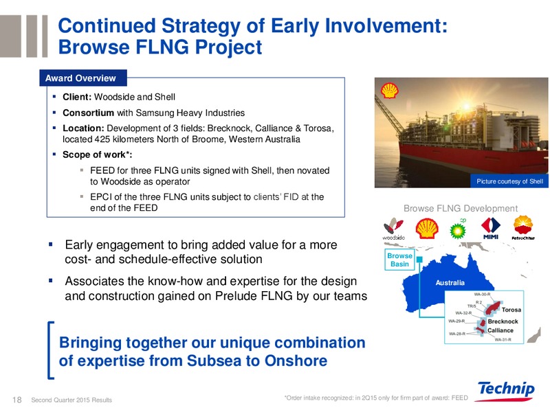Q2 2015 RESULTS – Technip – slide 15