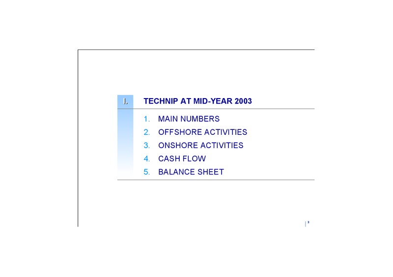 Q2 2003 RESULTS – Technip – slide 3