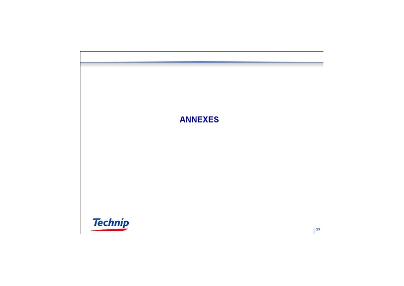 Q2 2003 RESULTS – Technip – slide 22