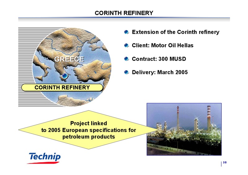Q3 2003 RESULTS – Technip – slide 34
