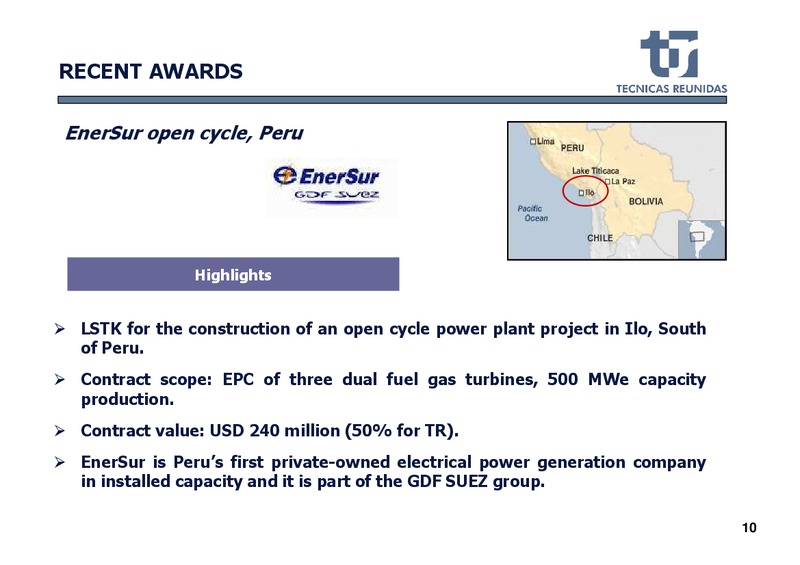 H1 2014 RESULTS – Tecnicas Reunidas – slide 11