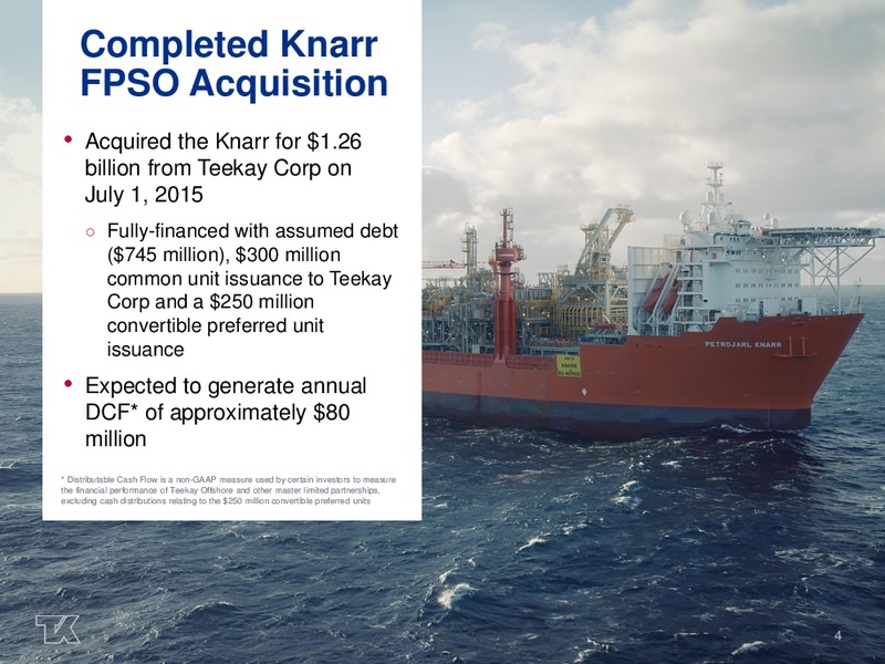Q2 2015 Earnings Call – Teekay Offshore Partners Lp – slide 3