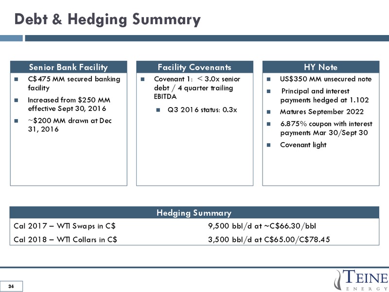January 2017 Corporate Presentation – Teine Energy – slide 32