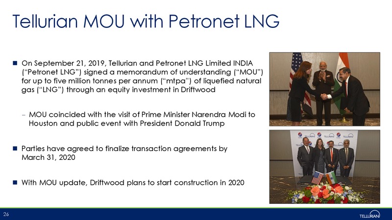 January 2020 Investor Presentation – Tellurian Inc. – slide 25