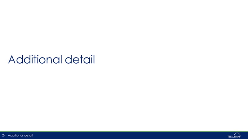 January 2019 Corporate Presentation – Tellurian Inc. – slide 23