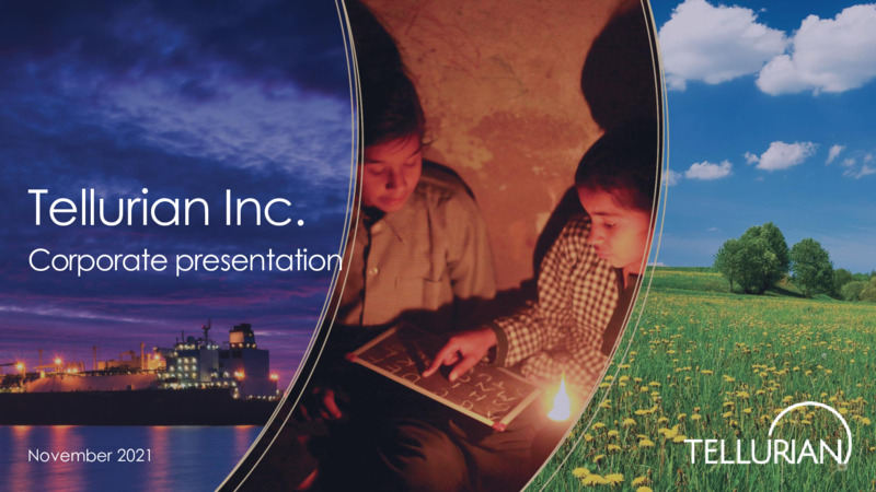 November 2021 Corporate Presentation – Tellurian Inc. – slide 1