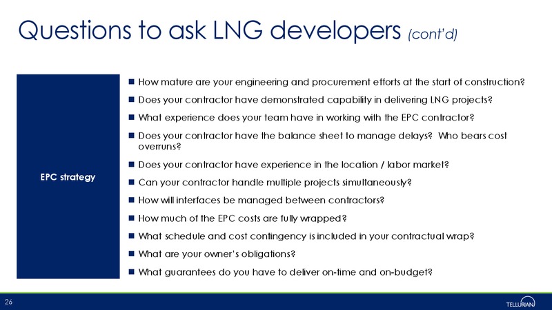 EPC Teach In Presentation – Tellurian Inc. – slide 25
