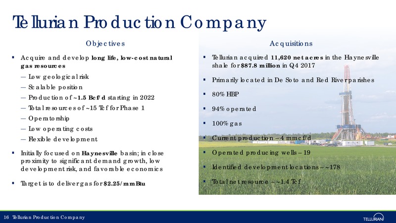 December 2017 Corporate Presentation – Tellurian Inc. – slide 15