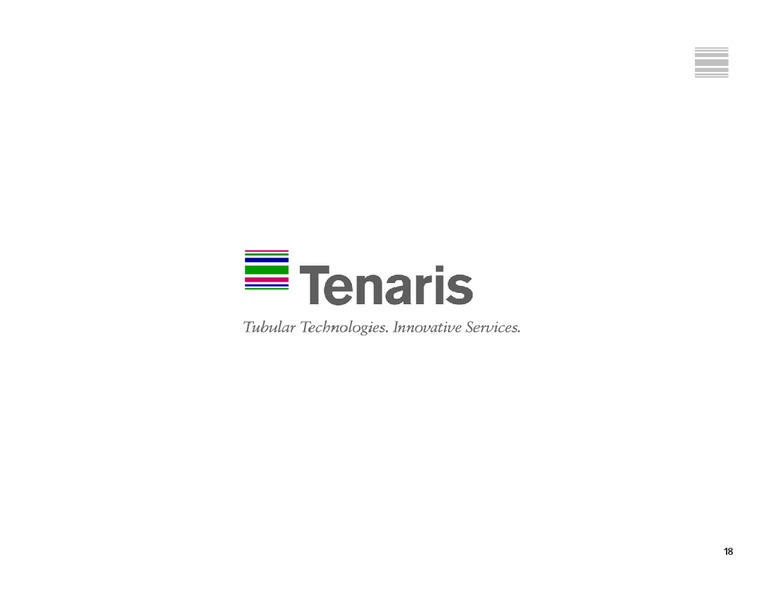 INVESTOR PRESENTATION – Tenaris Sa – slide 19
