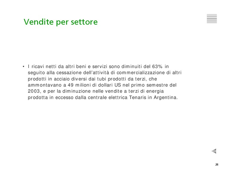 INVESTOR PRESENTATION – Tenaris Sa – slide 29