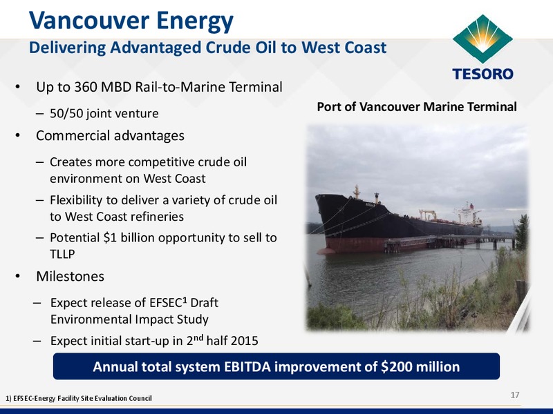 Wolfe Research Conference – Tesoro Corporation – slide 16