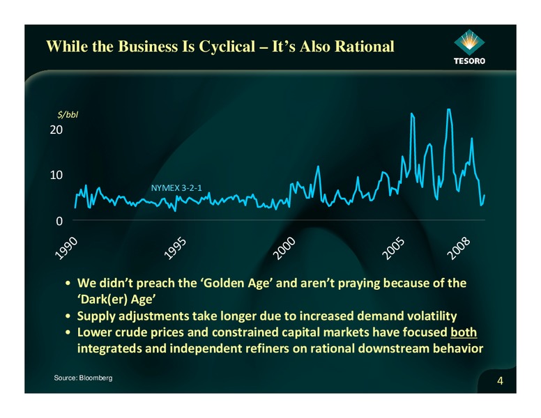 Credit Suisse Energy Summit Conference – Tesoro Corporation – slide 3