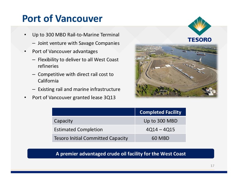 Simmons Energy Conference – Tesoro Corporation – slide 16