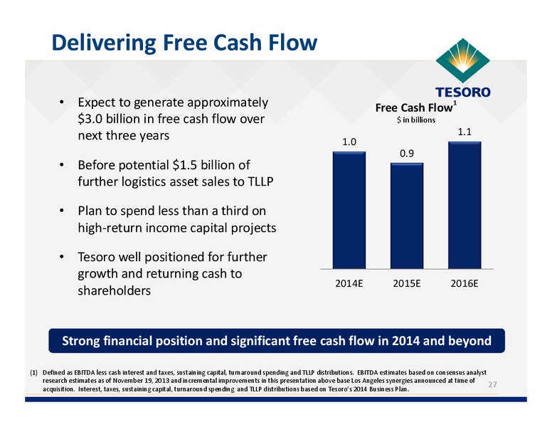 Simmons Energy Conference – Tesoro Corporation – slide 26
