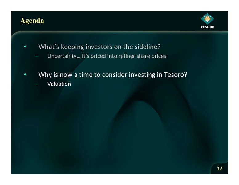 Barclays CEO Energy Power Conference – Tesoro Corporation – slide 11
