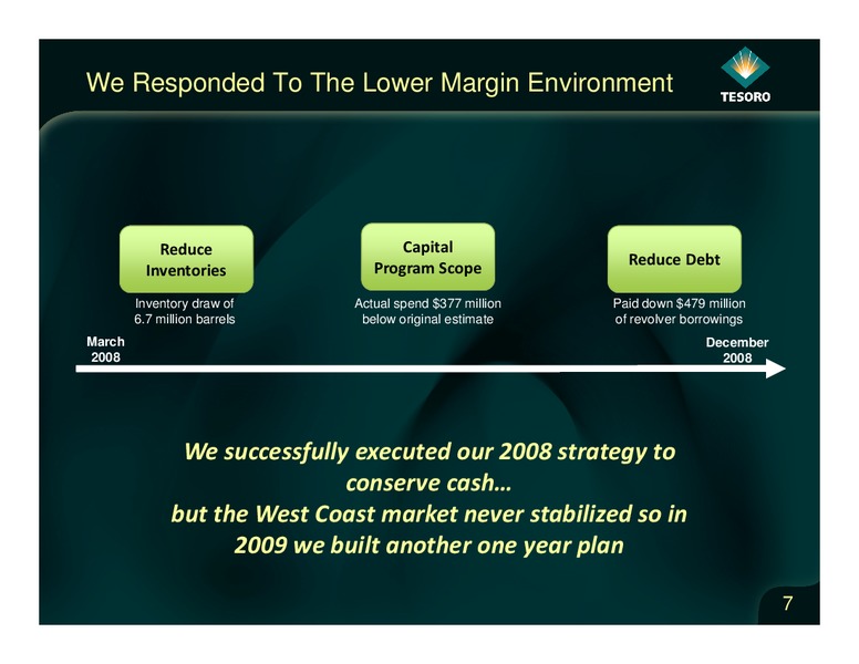Analyst Day – Tesoro Corporation – slide 6