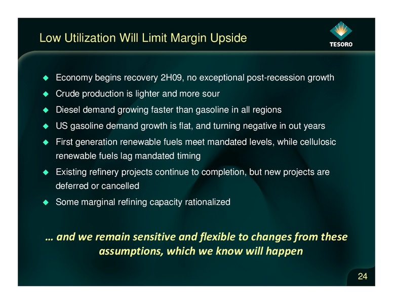 Analyst Day – Tesoro Corporation – slide 23