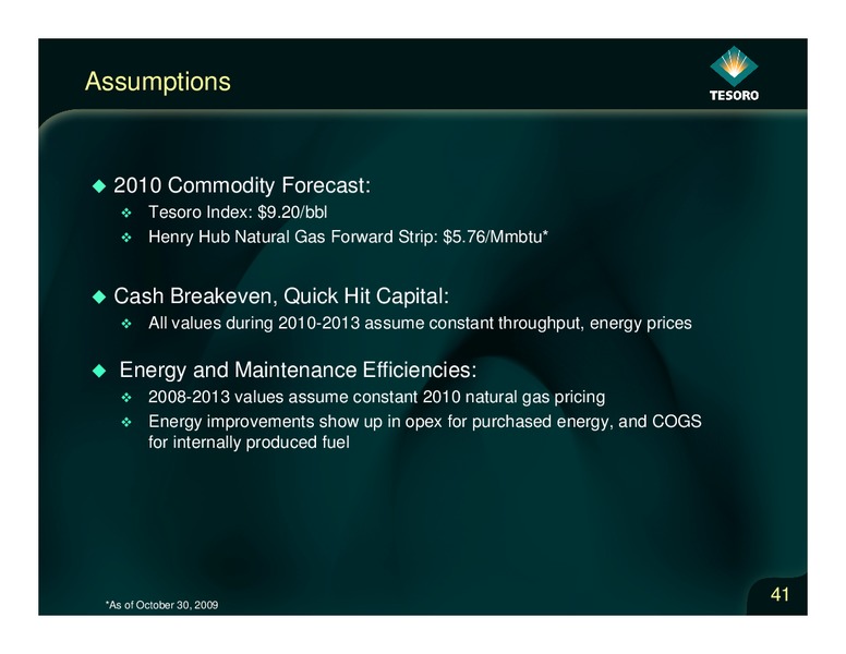 Analyst Day – Tesoro Corporation – slide 40