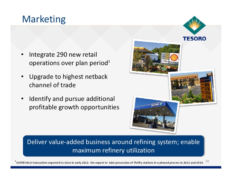 December 2011 Investor Day – Tesoro Corporation – slide 27