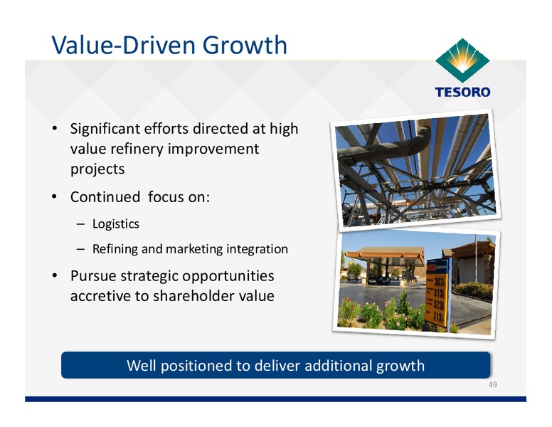 December 2011 Investor Day – Tesoro Corporation – slide 48