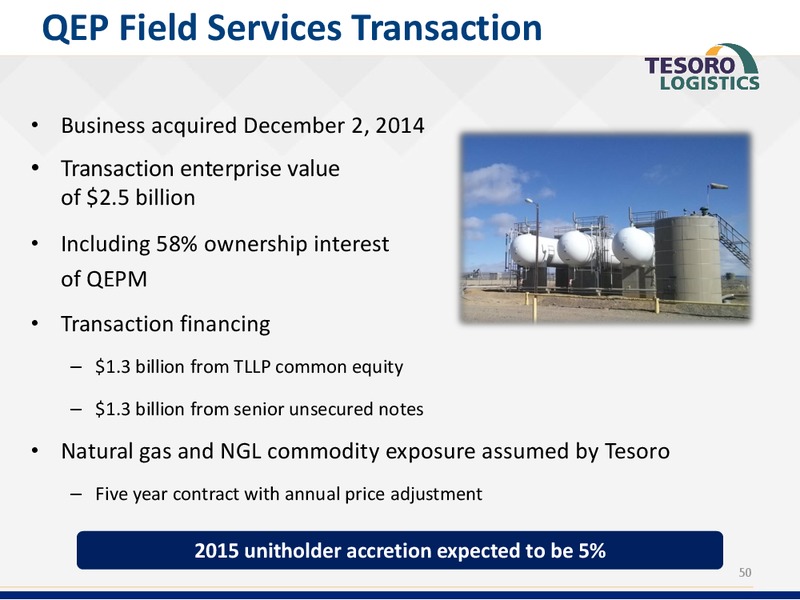 Analyst Day Presentation – Tesoro Corporation – slide 49