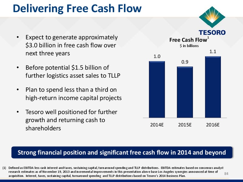 2014 Analyst and Investor Day – Tesoro Corporation – slide 83