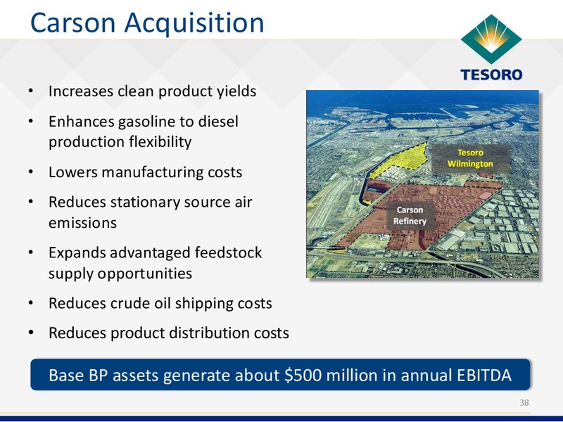Analyst Day – Tesoro Corporation – slide 37