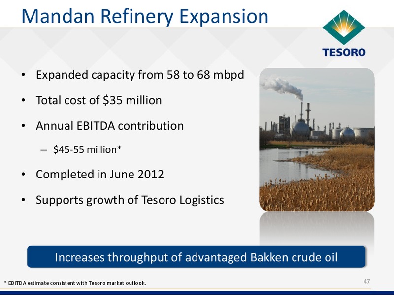 Analyst Day – Tesoro Corporation – slide 46