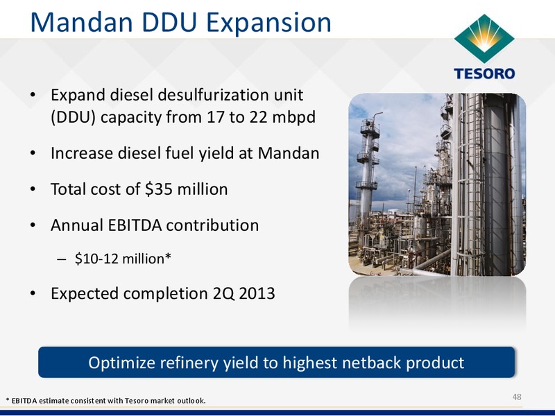 Analyst Day – Tesoro Corporation – slide 47