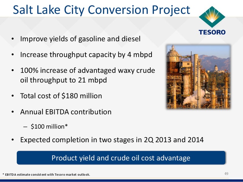 Analyst Day – Tesoro Corporation – slide 48