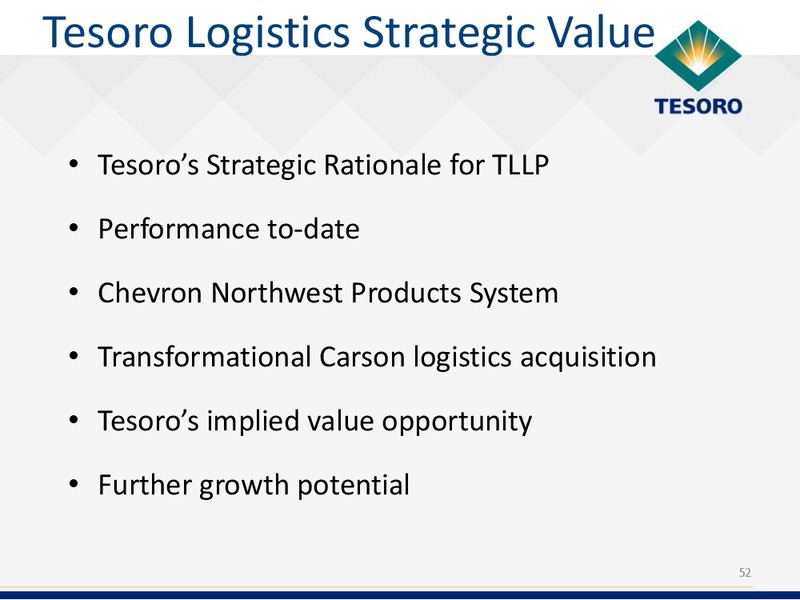 Analyst Day – Tesoro Corporation – slide 51