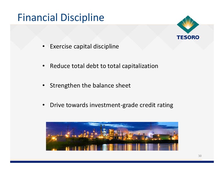 Analyst Day – Tesoro Corporation – slide 29