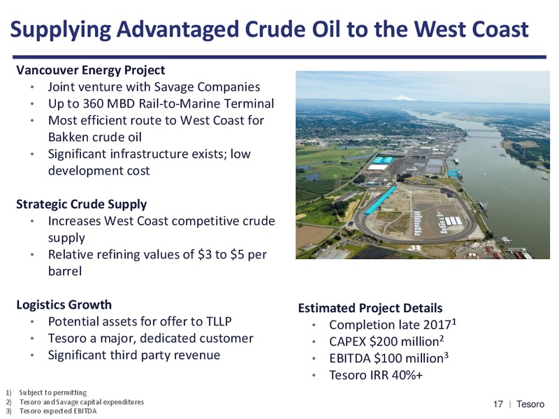 Wolfe Research Oil and Gas Refiners Conference – Tesoro Corporation – slide 16