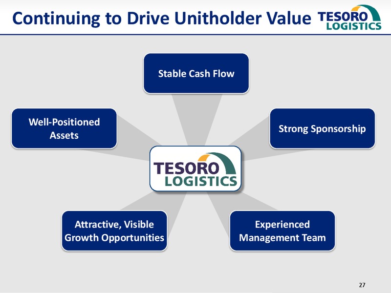 NAPTP MLP Conference – Tesoro Logistics Lp – slide 26