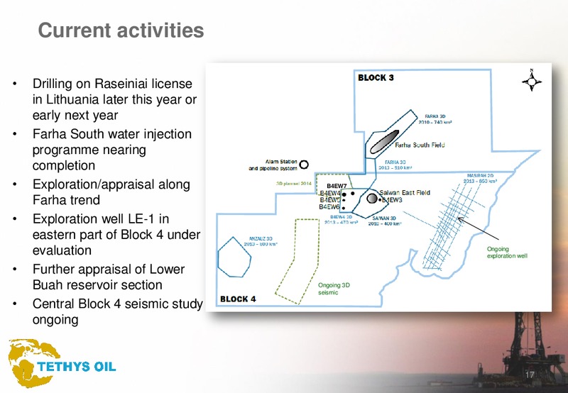 Q3 2014 – Tethys Oil – slide 17