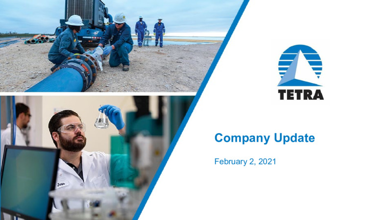 Company Update – Tetra Technologies Inc. – slide 1