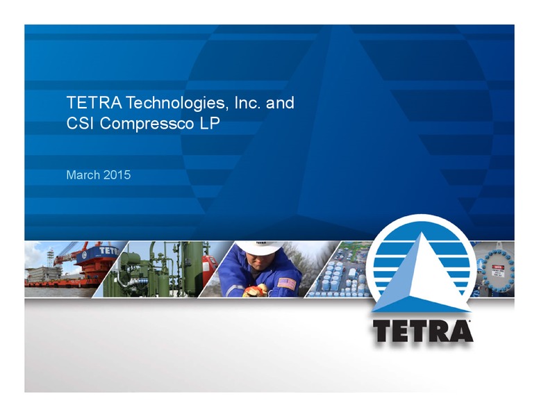 MARCH 2015 INVESTOR PRESENTATION – Tetra Technologies Inc. – slide 36