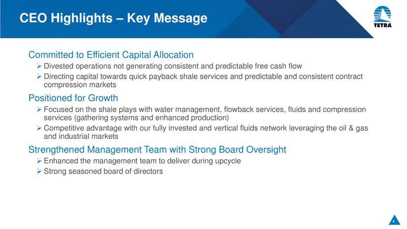 May 2018 Investor Day Presentation – Tetra Technologies Inc. – slide 3