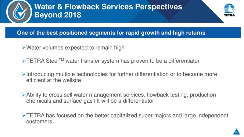 May 2018 Investor Day Presentation – Tetra Technologies Inc. – slide 37
