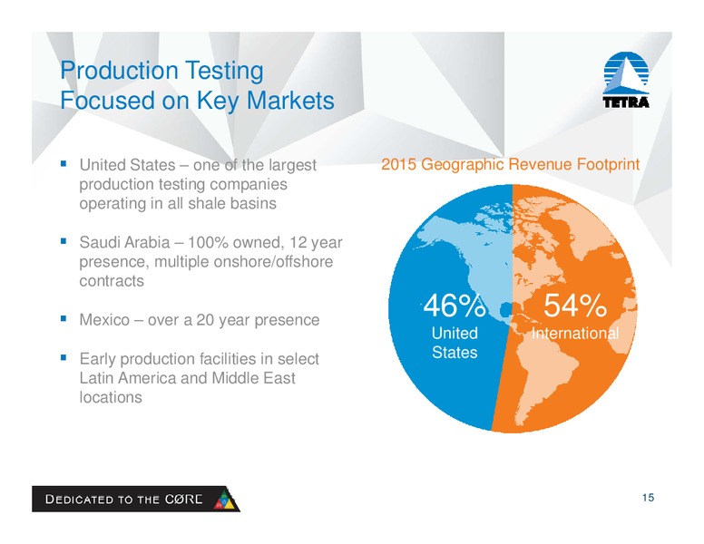 August 2016 Company Presentation – Tetra Technologies Inc. – slide 14