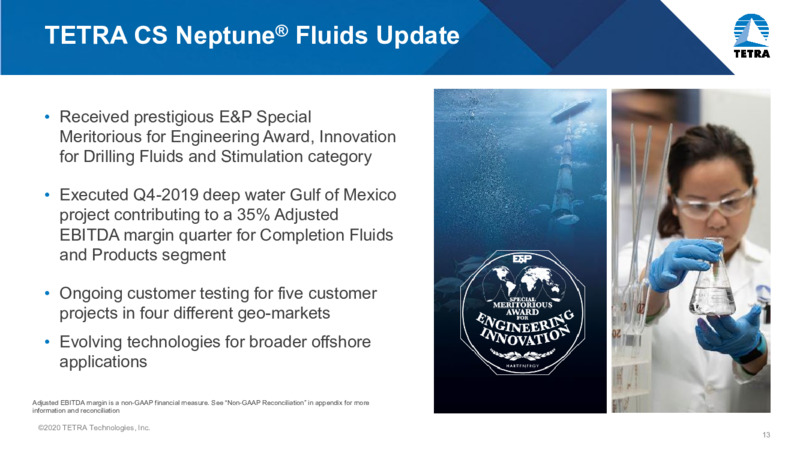 October 2020 Corporate Presentation – Tetra Technologies Inc. – slide 12