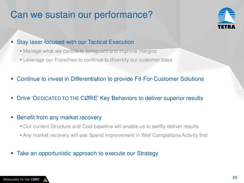 Analyst Meeting 2015 – Tetra Technologies Inc. – slide 34