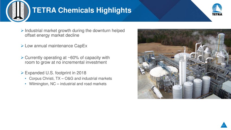 Cowen and Co Energy and Natural Resources Conference – Tetra Technologies Inc. – slide 16