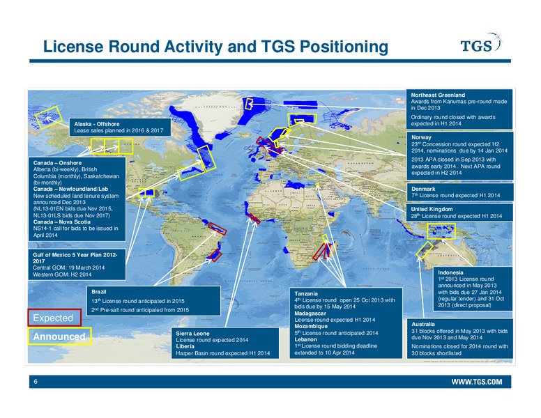 2014 GUIDANCE ANNOUNCEMENT – Tgs-Nopec Geophysical Company – slide 6