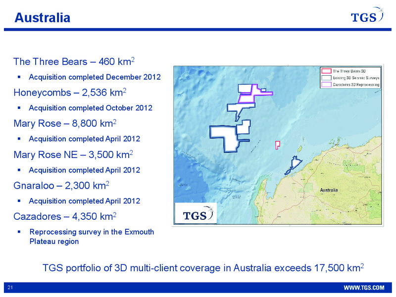 Q4 2012 EARNINGS CALL – Tgs-Nopec Geophysical Company – slide 21
