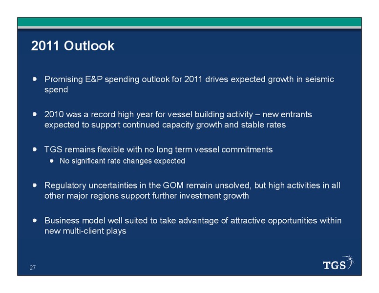 Q4 2010 EARNINGS CALL – Tgs-Nopec Geophysical Company – slide 27