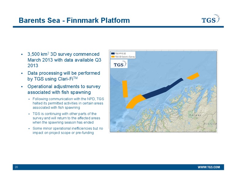 Q1 2013 EARNINGS CALL – Tgs-Nopec Geophysical Company – slide 20