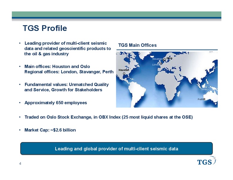 PARETO OIL AND OFFSHORE CONFERENCE – Tgs-Nopec Geophysical Company – slide 4