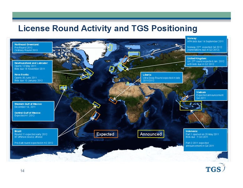 PARETO OIL AND OFFSHORE CONFERENCE – Tgs-Nopec Geophysical Company – slide 14