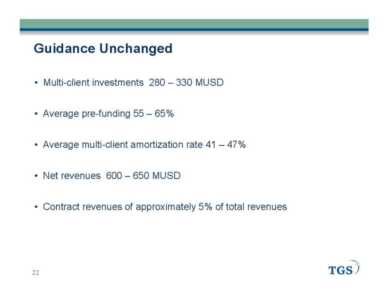 PARETO OIL AND OFFSHORE CONFERENCE – Tgs-Nopec Geophysical Company – slide 22